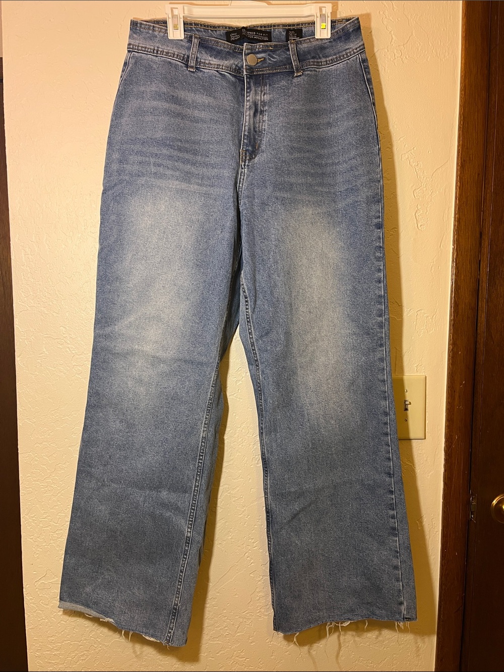 Addiction Women's Straight Leg Jeans - Light Wash Blue